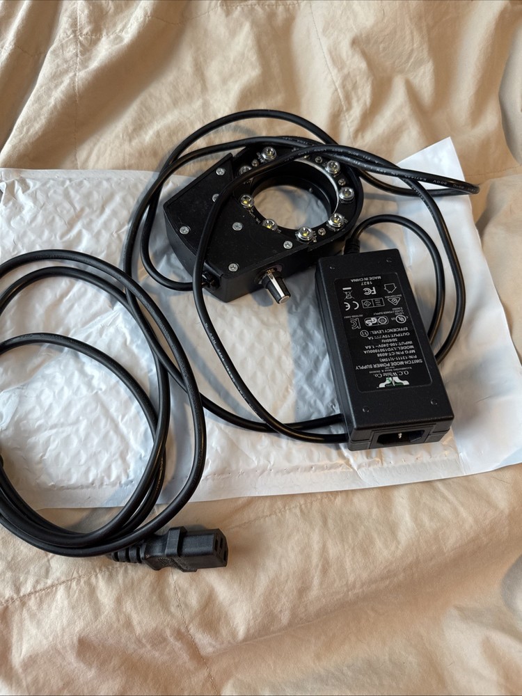 Micro-Lite LED LV2000-B Ring Illuminator Microscope Light O.C. White Scope