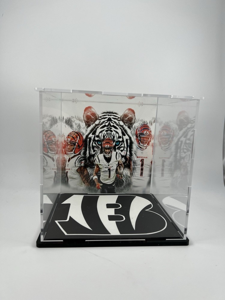 Ja’Marr Chase Custom Mini Helmet Display or Card Display - Bengals