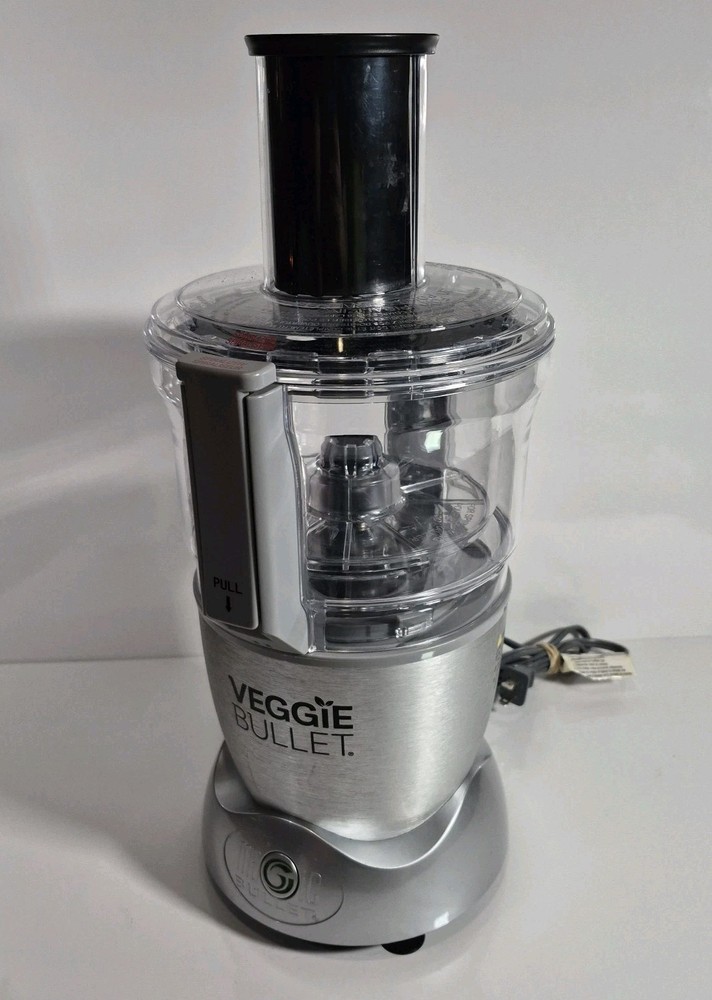 Magic Bullet Veggie Bullet VB-101 Electronic Food Processor TESTED W/ Spiralizer