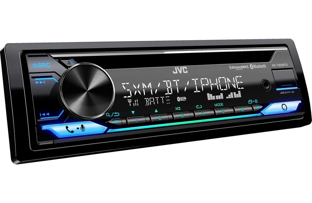 JVC KD-T920BTS In-Dash Single DIN CD Receiver with Bluetooth