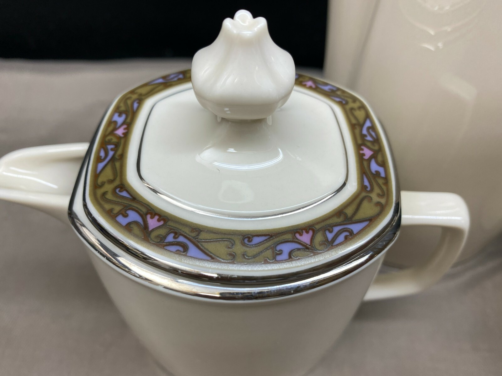 Franciscan "CONSTANTINE" Masterpiece ~ USA ~ 5 Cup Coffee Pot, Creamer, Sugar