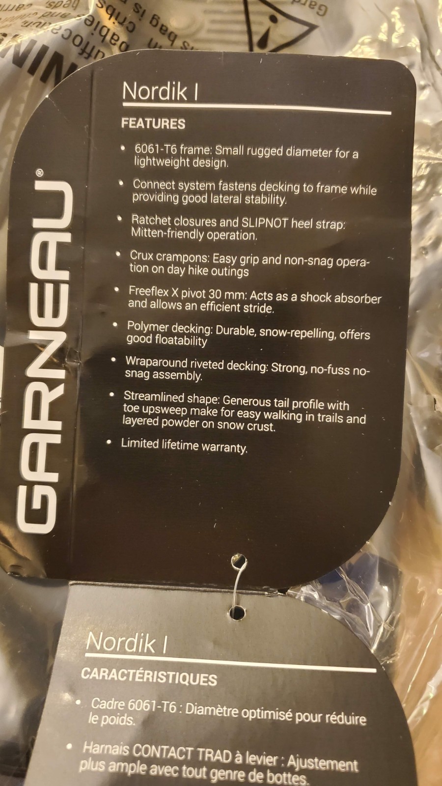 Louis Garneau Adult Nordik I Snowshoes 930 Navy Blue (User Weight 150-250lbs)