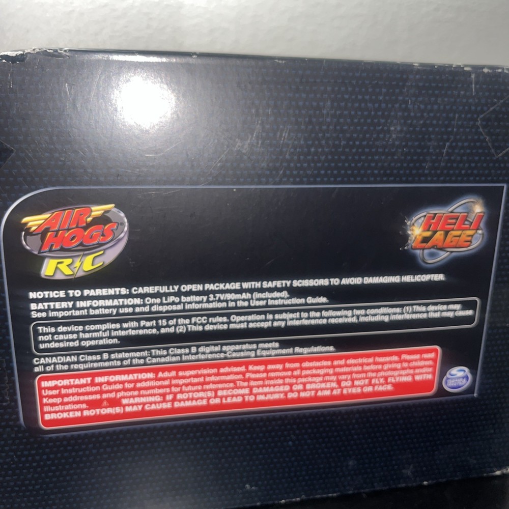 AIR HOGS HELI CAGE R/C REMOTE CONTROL HELICOPTER
