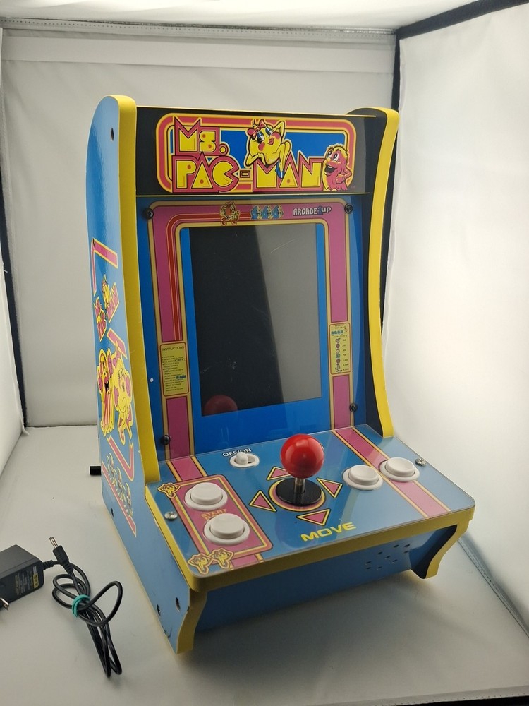 Arcade 1up 8261 Ms Pac-Man Tabletop Arcade GameSystem 16" Tested - works