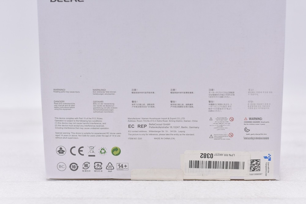 Deerc D20 Mini Drone w/ Camera - Black