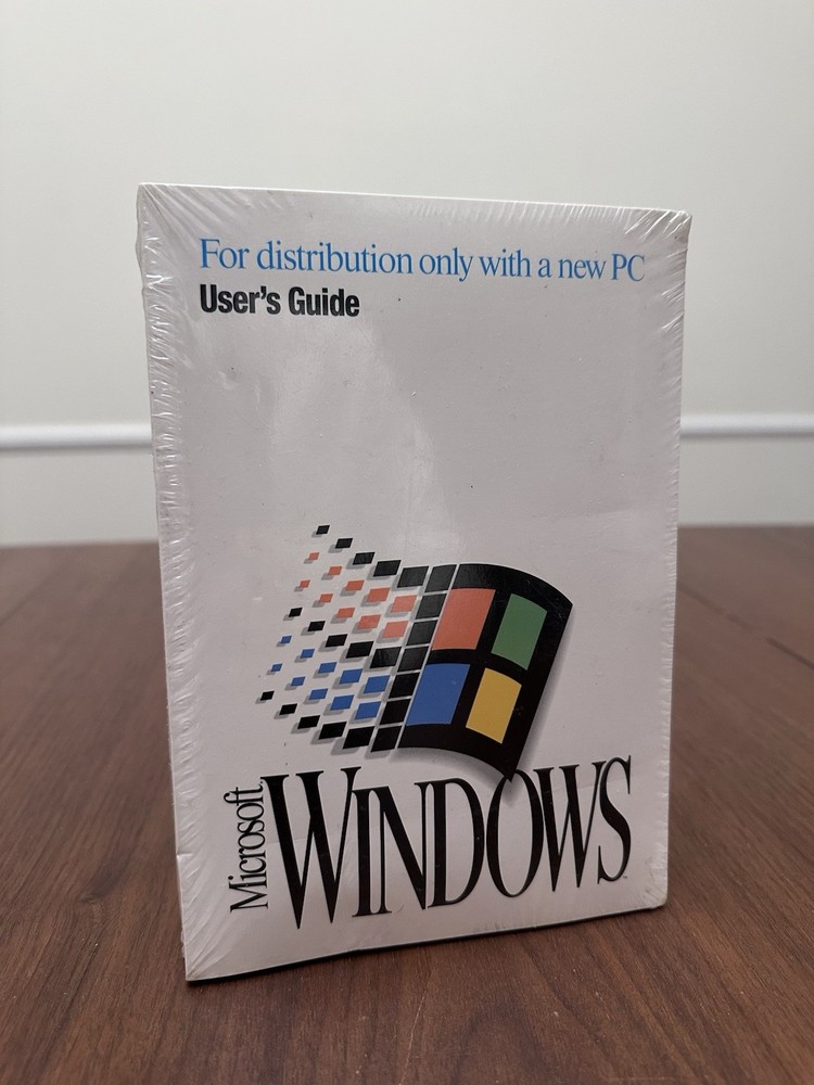 SEALED New Microsoft Windows for Workgroups Version 3.11 3.5” Floppy Disks