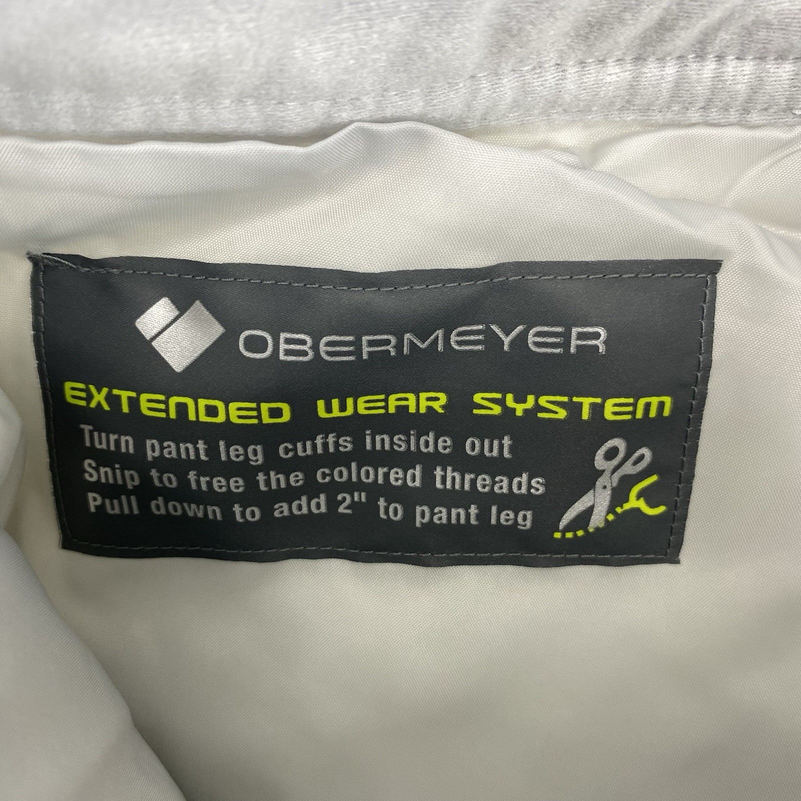 Obermeyer Snow Ski Brooke Pants Teen Girls Size Medium White Skiing Snowboard