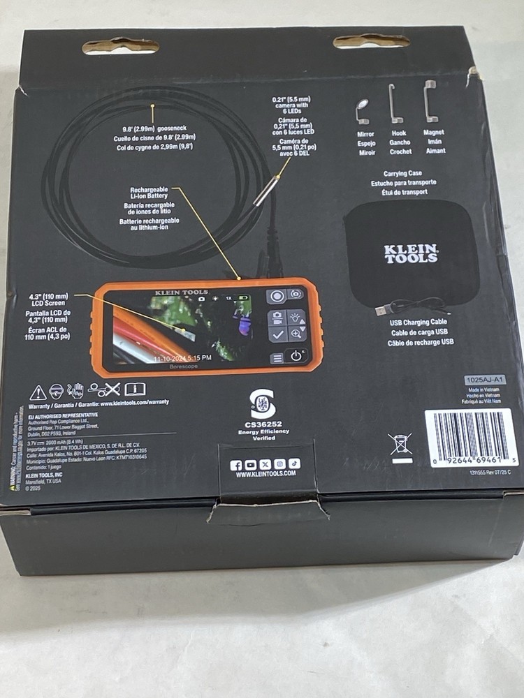 Klein ET17 Utility Borescope Inspection Camera