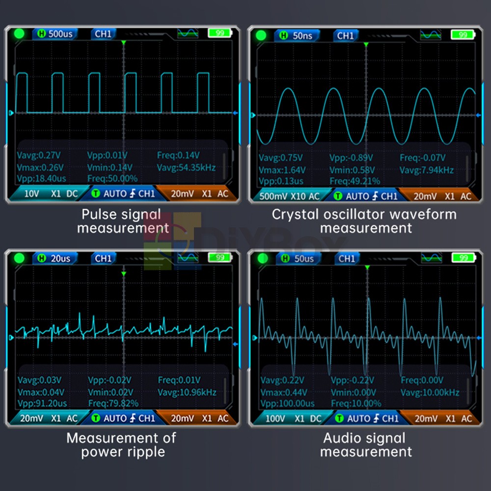 FNIRSI 2C23T Handheld Digital Oscilloscope /Multimeter Function Signal Generator