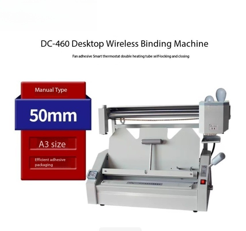 DC-460 A3 Cordless Manual Desktop Compact Desktop Gluer Binding Machine