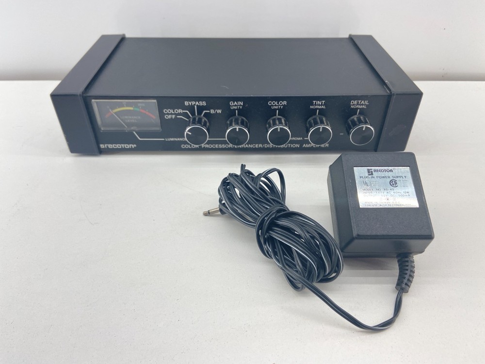 🎛️ Recoton V615 TV/VCR Color Processor, Enhancer & Distribution Amplifier