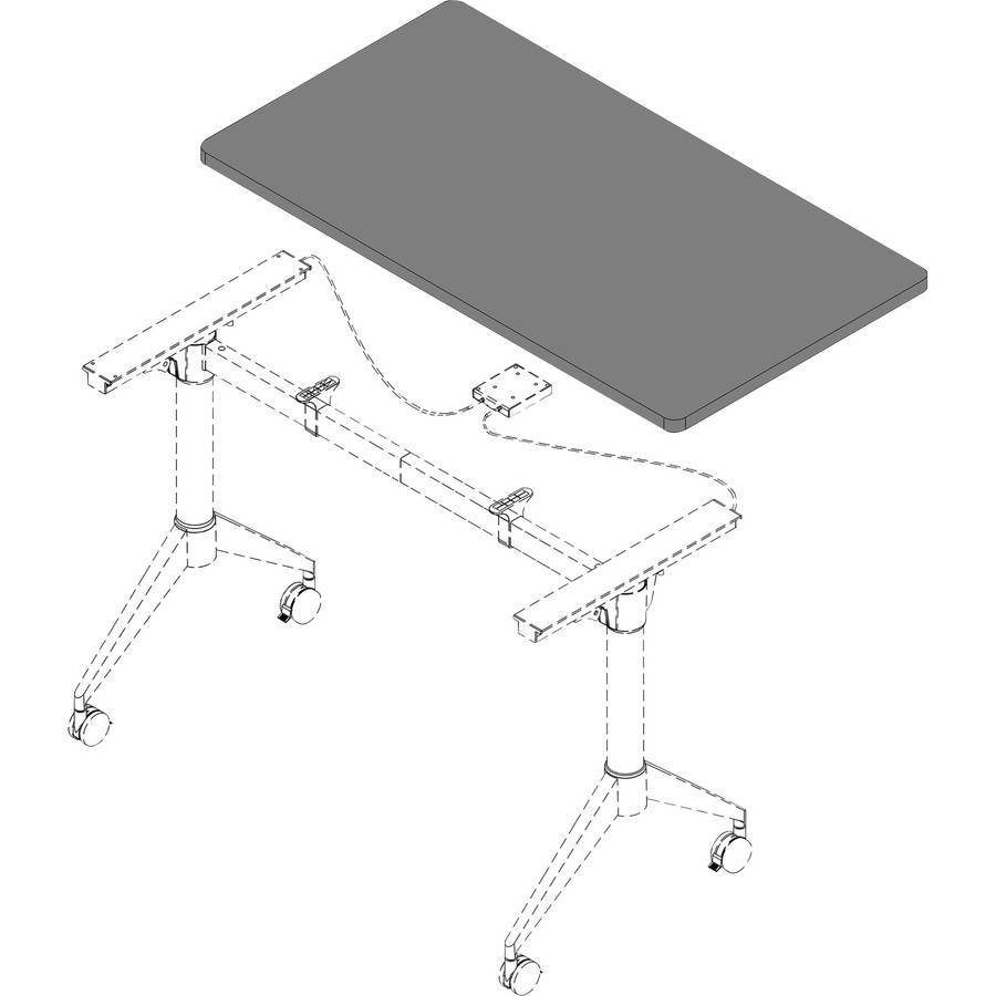Lorell Width-Adjustable Training Table Top (llr-62594) (llr62594)