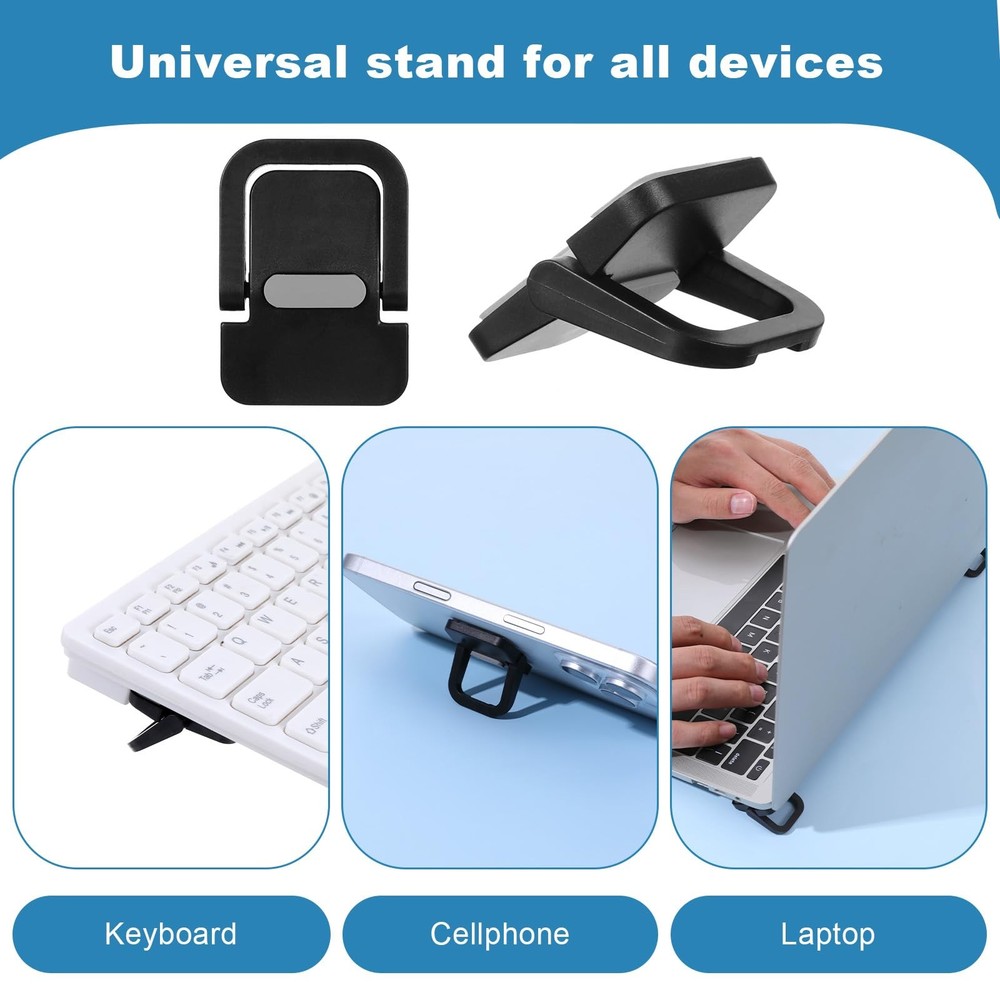 2Pcs Keyboard Riser SelfAdhesive Mini Portable Laptop Stand Foldable Portable...