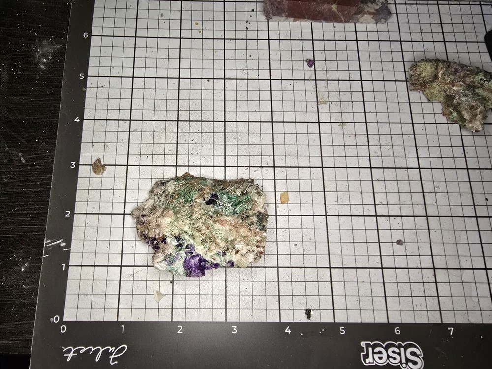Uv Reactive Fluorite Malachite Specimen