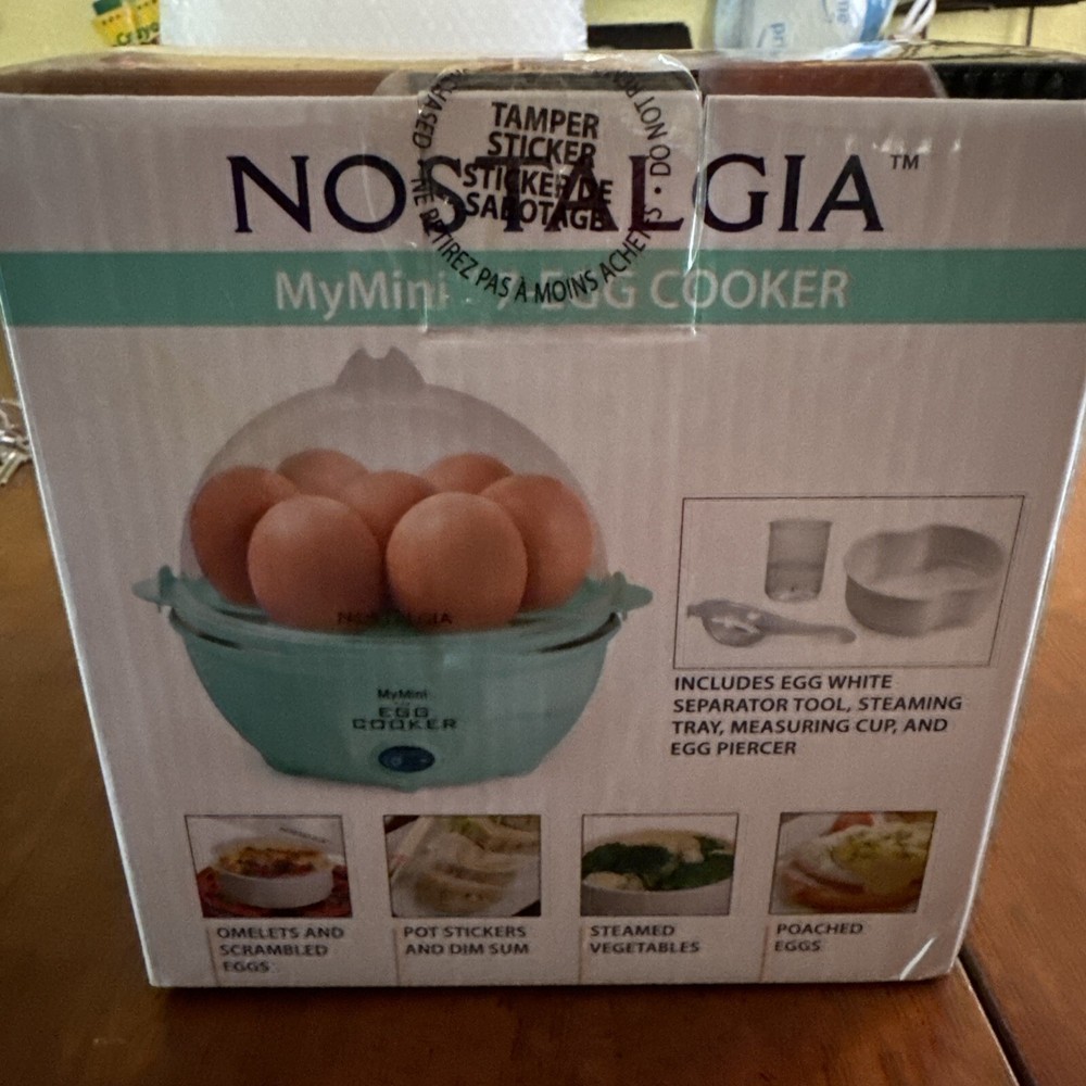 My Mini Nostalgia 7-Egg Cooker, Teal