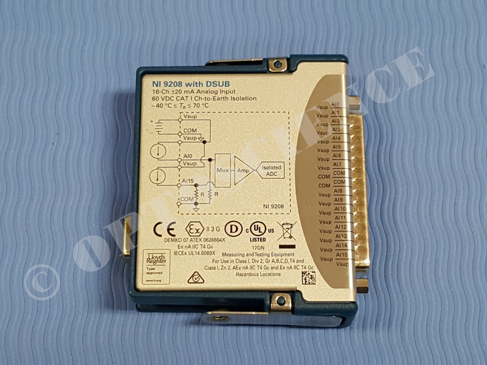 National Instruments NI 9208 cDAQ Analog Current Input Module, 24-Bit