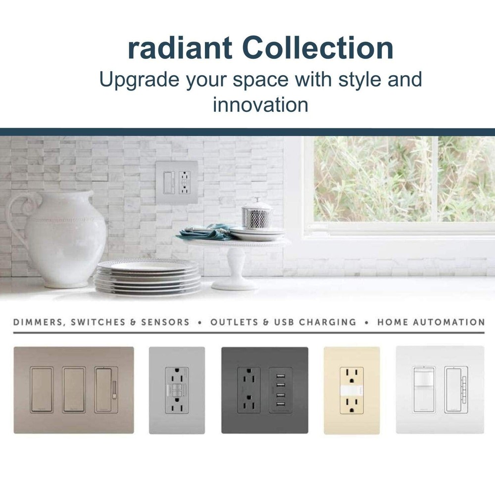 Legrand radiant Adjustable LED Night Light Outlet, Nightlight Electrical Outl...
