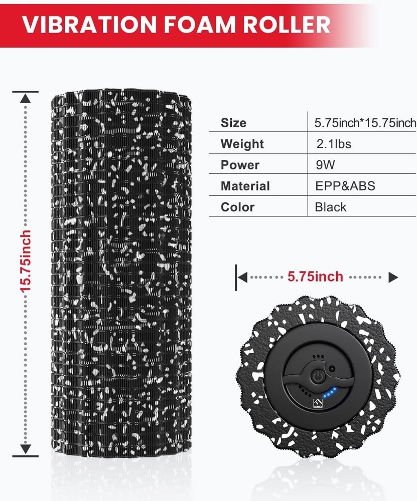 Vibrating Foam Roller for Deep Tissue Massage
