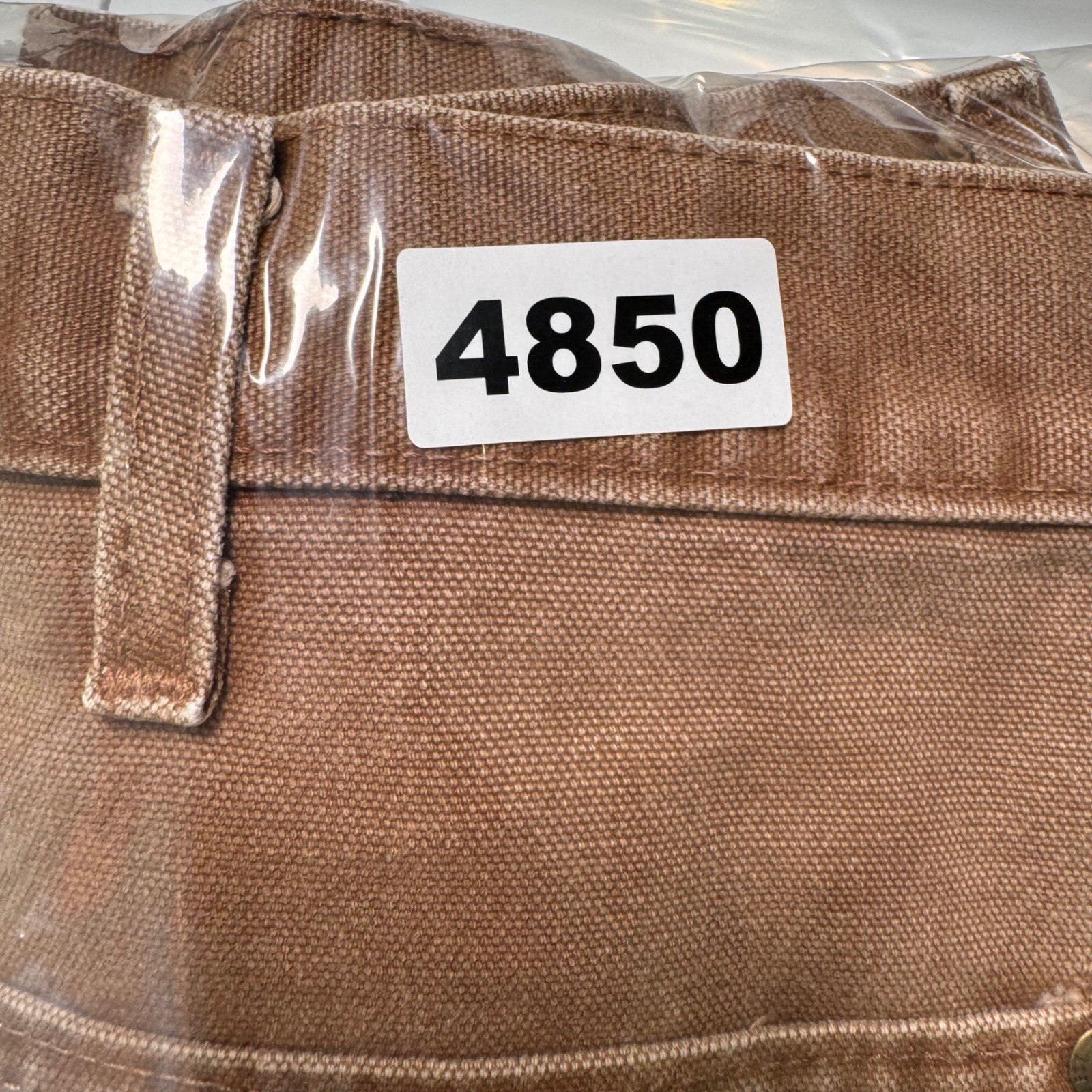 Carhartt B182 BRN Cordura Front Work Dungaree Men 38x27 Duck Double Knee Vintage