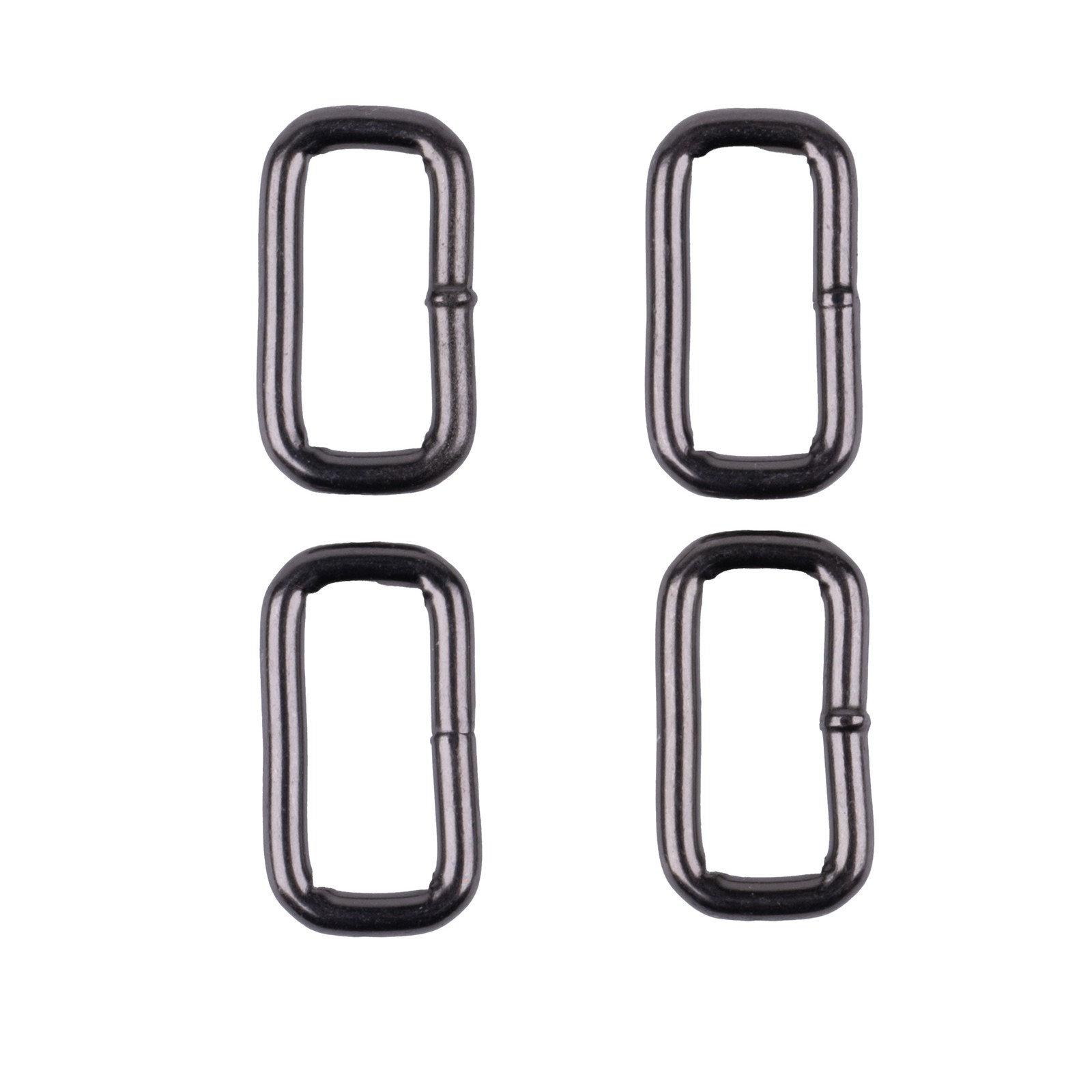 Country Brook Design® 5/8in Gunmetal Heavy Welded Rectangle Rings LTD, 10 Pack