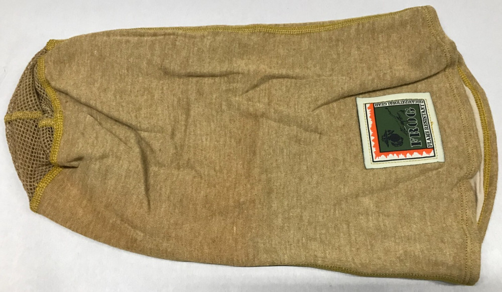 USMC FROG Balaclava Protective Face Shield Fire Resistant Tan OSFM Medium Weight