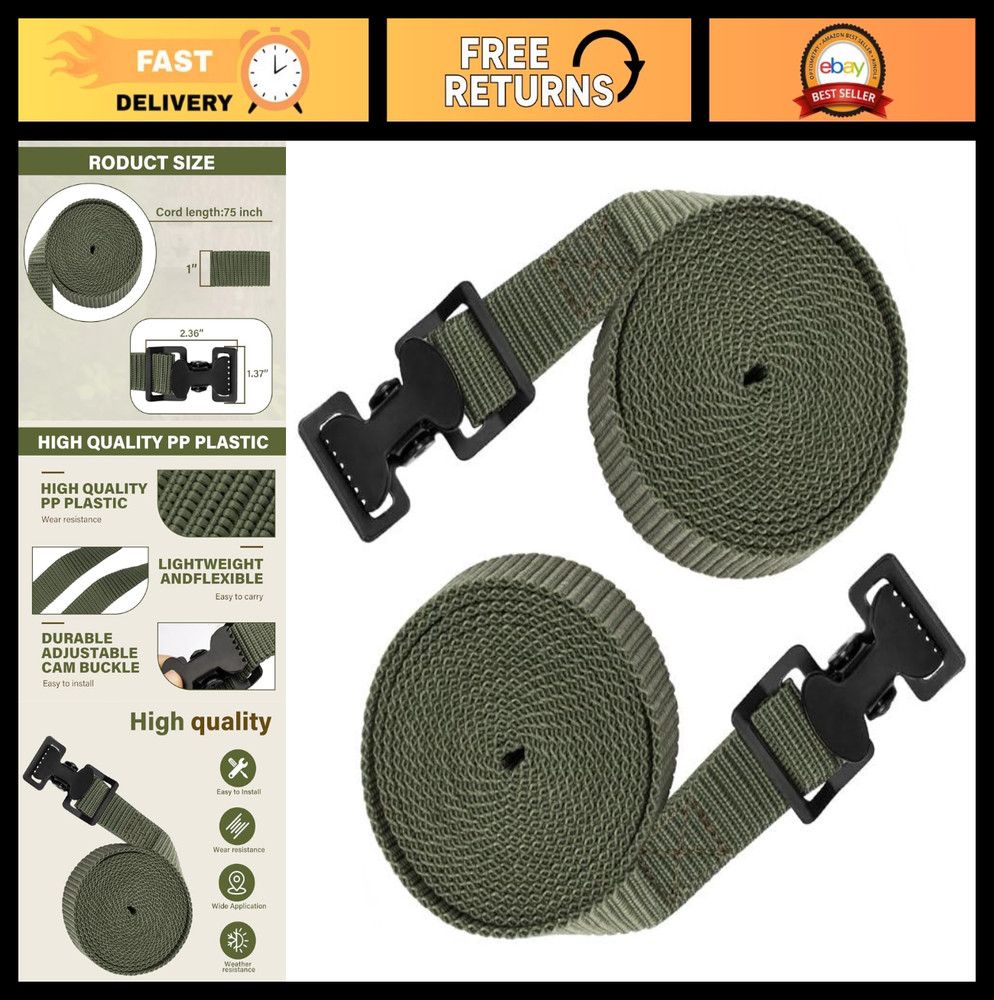 Utility Straps for Tree Stands - Climbing Stand Stabilizer Straps, Pair for Stab