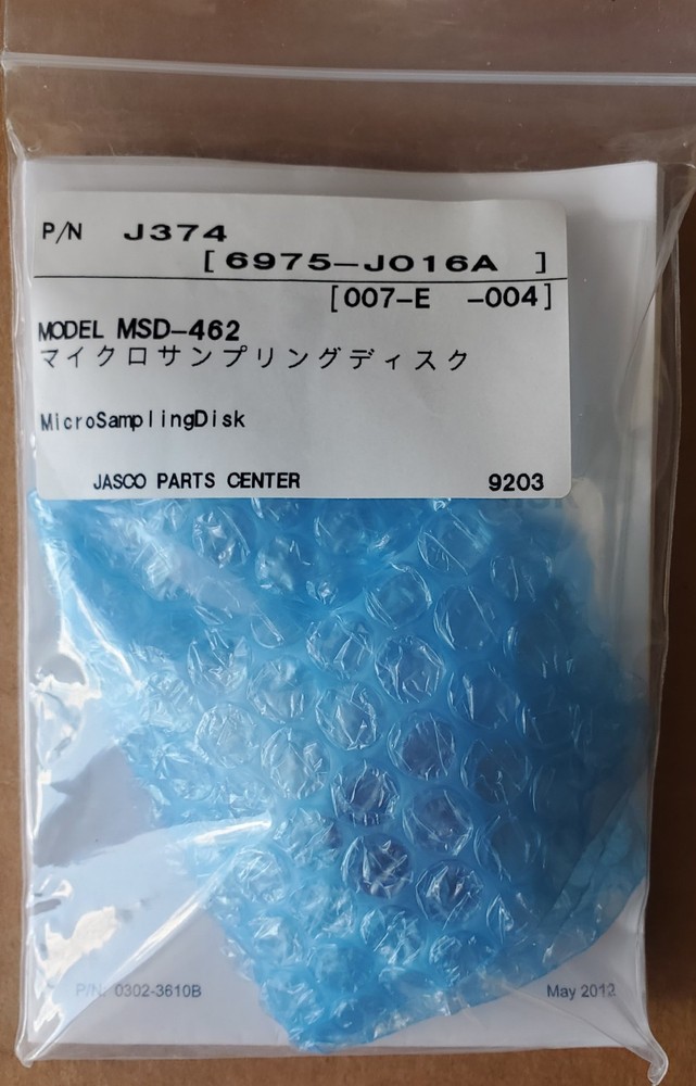 Jasco CD Spectroscopy MSD-462 Micro Sampling Disk for J-8XX/1000 Path 1 + 0.2 mm