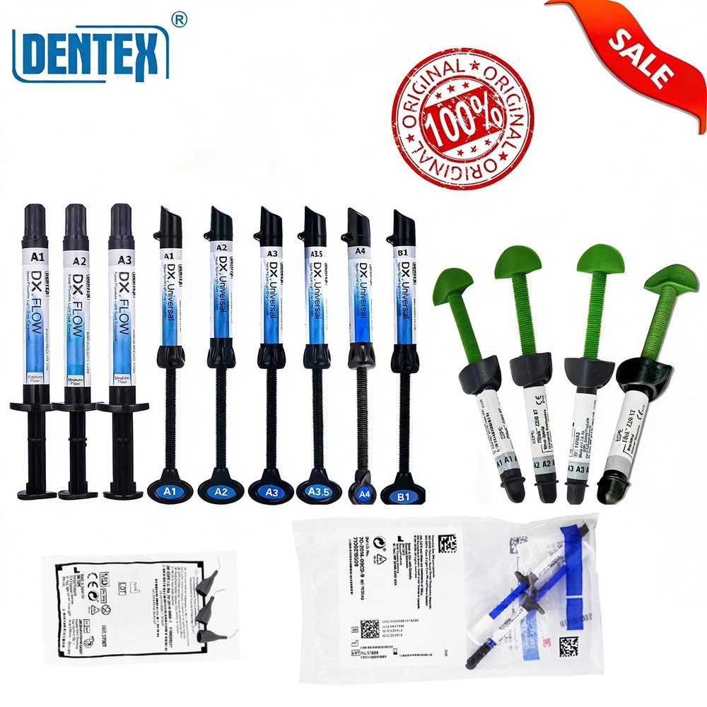 Dental Light Cure Composite Resin Multiple Sizes & Models long EXP