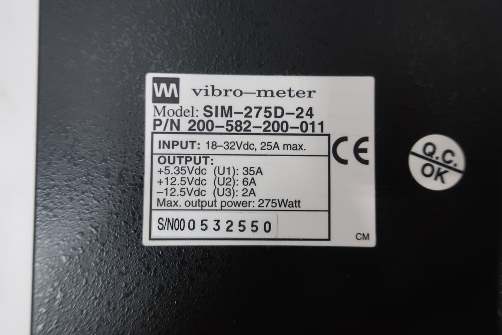 Vibro-meter SIM-275D-24 200-582-200-011 Power Module