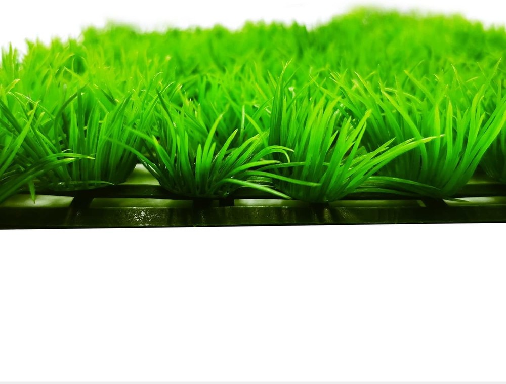2pcs (10"X10") Artificial Aquarium Grass Mat Decorations Artificial Plastic L...