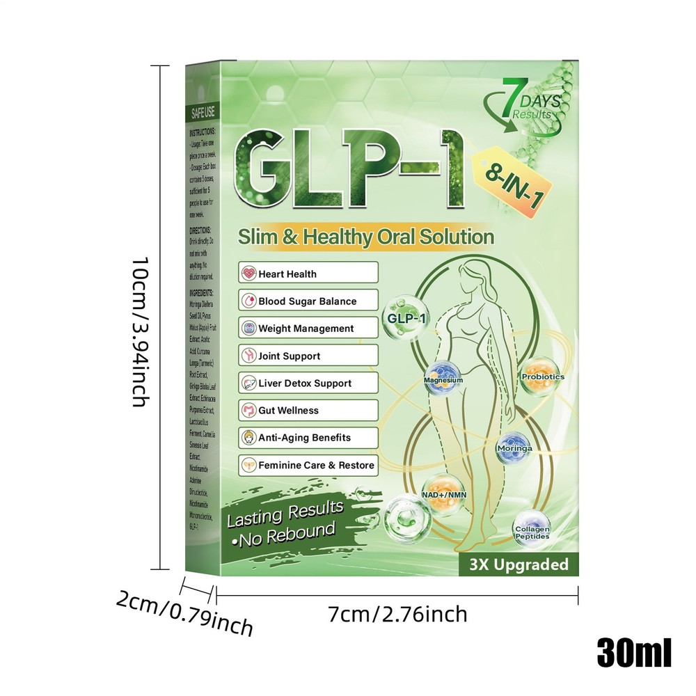 gl-8-in-1 Slim Healthy Solution,Advanced Supplement Liquid Drops