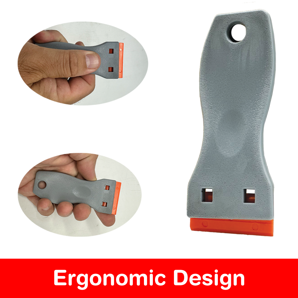 Plastic Razor Scraper Includes Replacement Blades Remover for Stickers, Adhesive