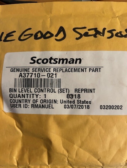 Scotsman A37710021Bin Level Control