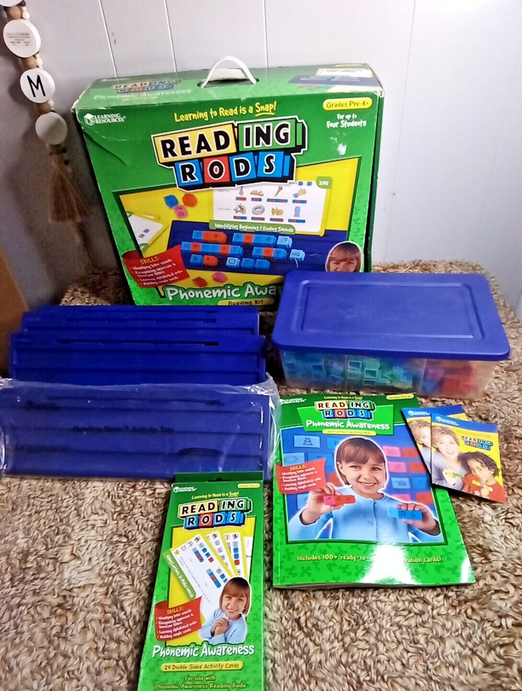 Learning Resources Reading Rods Word Building Kit Grades Pre-K+