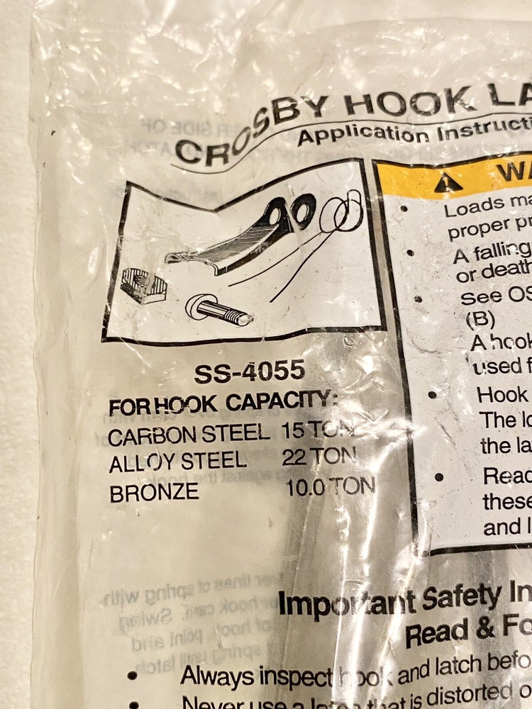 CROSBY HOOK LATCH KIT SS-4055