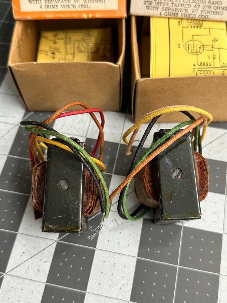 2-pack lot Thordarson 21M55 MODULATION AUTO-TRANSFORMER VOICE COIL Citizens band