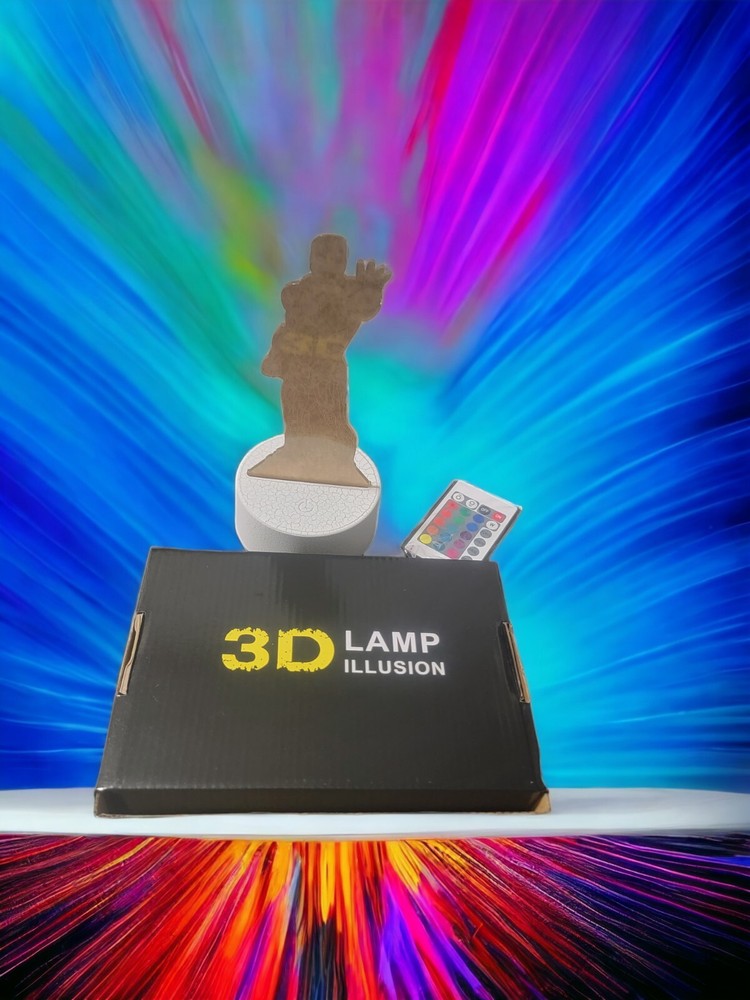 3d lamp illusion Iron man Comics