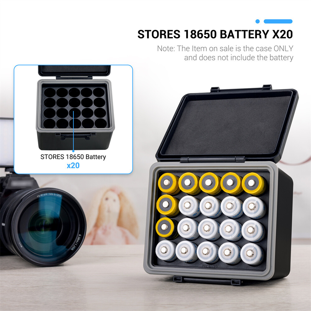 Battery Case Storage Organizer Box Holder for AA AAA 18650 & Camera Batteries