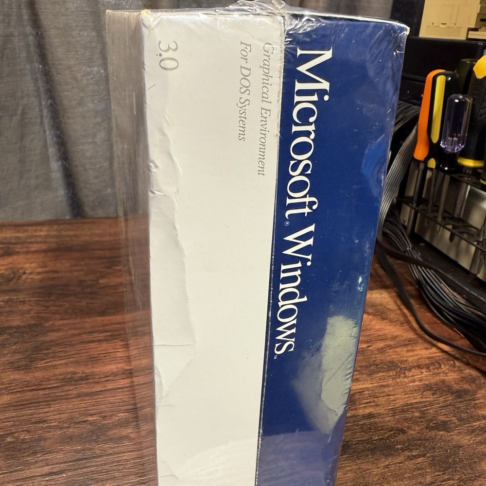 Factory Sealed Microsoft Windows 3.0 Vintage PC Software 3.5" 720K