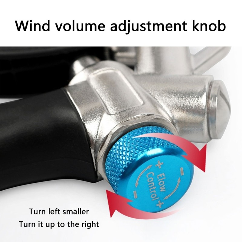 Air Blow Guns Duster Adjustable Airflows Nonslip Grip Quick Connects Function