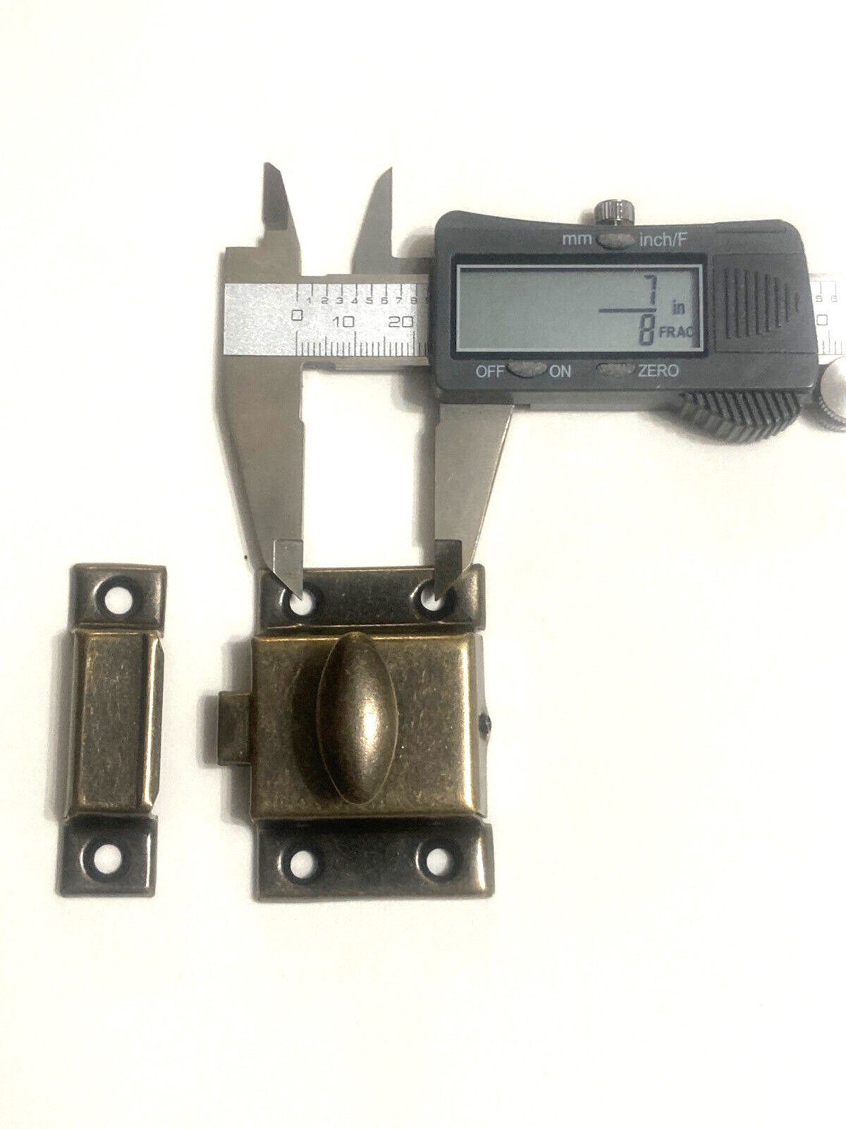 Vintage Cabinet Latch Antique Brass Finish Farm House