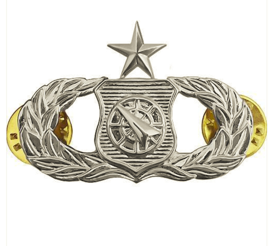 Vanguard AIR FORCE BADGE: WEAPONS CONTROLLER: SENIOR - MIDSIZE