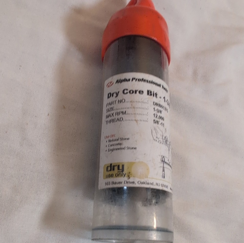 Alpha Professional Tools Core Drill Bit 1-3/8" DRB01375 5/8-11 Thread