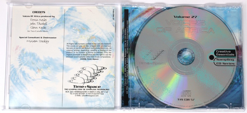 Zero-G Creative Essentials 27 Voices Of Africa Sample/Sound Library/Sampling CD