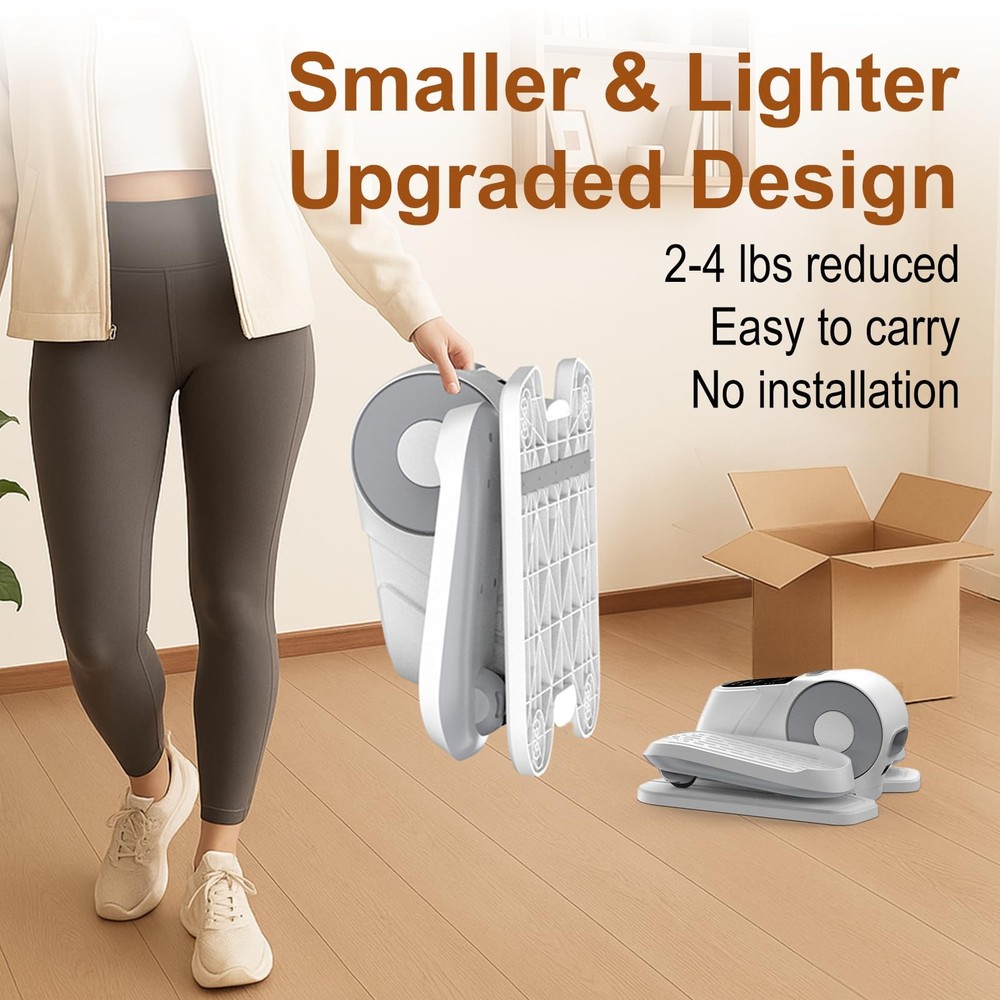 ® 028 Under Desk Elliptical 12 Speed 5 Modes Motorized Leg Exerciser While Si...