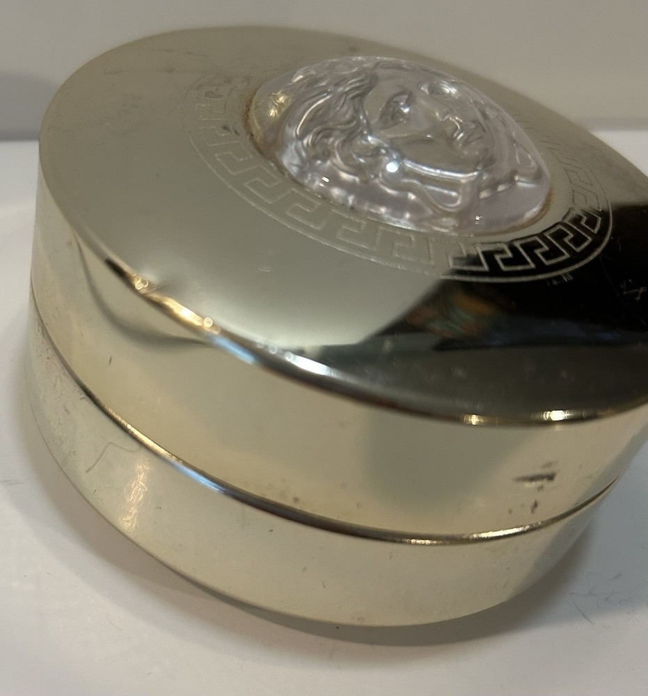 Vintage Versace Finishing Powder Tin. Empty.