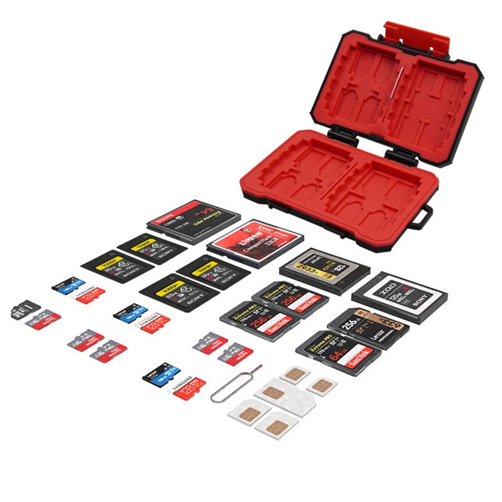 Camera Memory Card Box SD Card Protection Box Waterproof Anti-fall Storage Box.