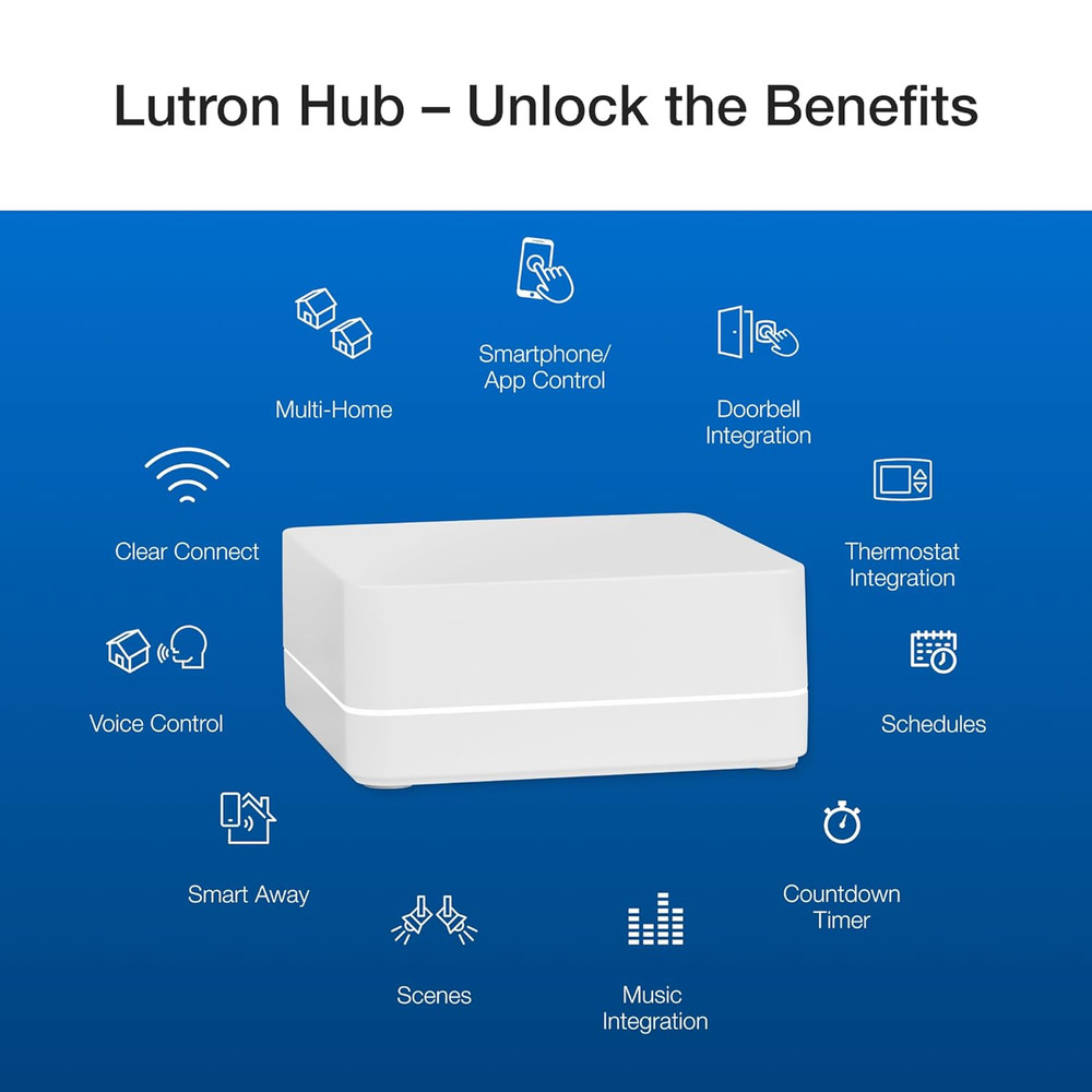 Lutron Caseta 3 Way Smart Dimmer Light Switch Kit, Includes Pico Remote, Bracket