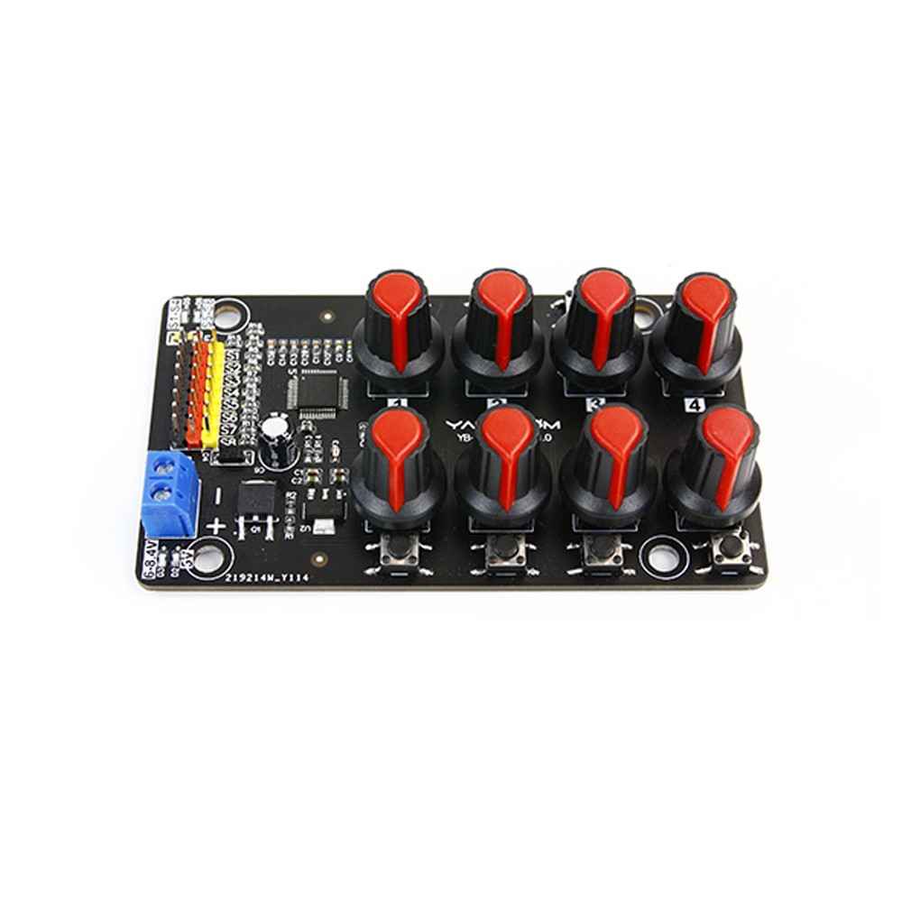 5V-8.4V 8 Channel Servo Control Module Debugging Board Rotary Knob Tester