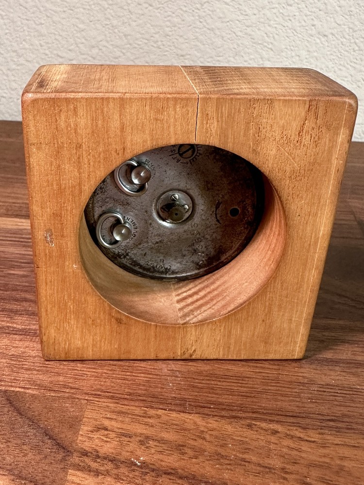 IMHOF ANNI '50 TABLE CLOCK RETRO WOOD